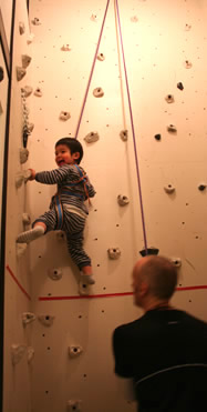 Colin climbing